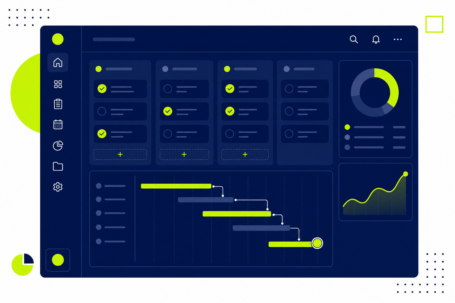Kostenlose Projektmanagement Software Tools im Vergleich auf einem digitalen Dashboard